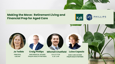 Making the Move: Retirement Living and Financial Preparation for Aged Care
